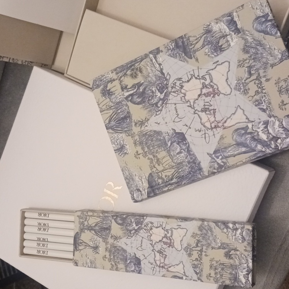 Dior Around The World Limited Edition Notebook & Pencil Set 🩵💙